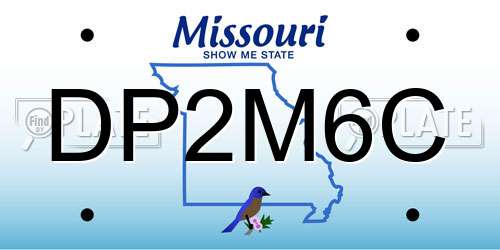 DP2M6C Missouri License Plate