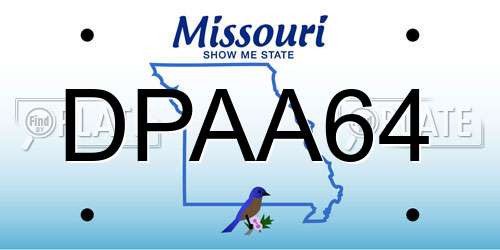 DPAA64 Missouri License Plate