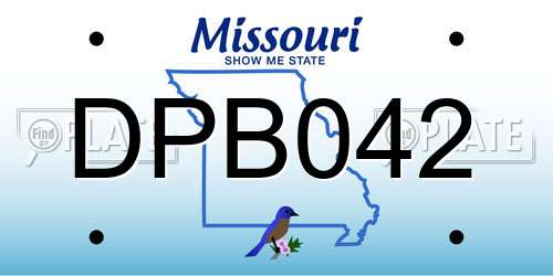 DPB042 Missouri License Plate