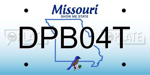 DPB04T Missouri License Plate