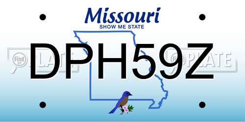 DPH59Z Missouri License Plate