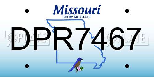 DPR7467 Missouri License Plate