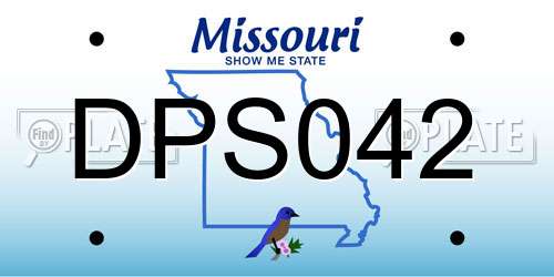DPS042 Missouri License Plate