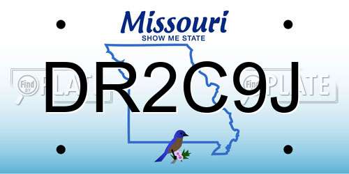 DR2C9J Missouri License Plate