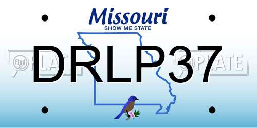 DRLP37 Missouri License Plate