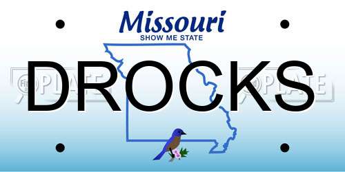 DROCKS Missouri License Plate