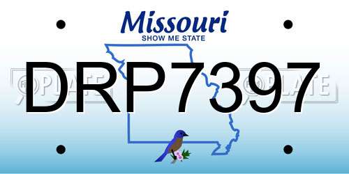 DRP7397 Missouri License Plate