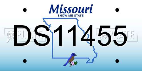 DS11455 Missouri License Plate