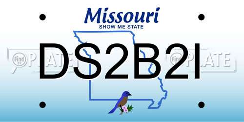 DS2B2I Missouri License Plate