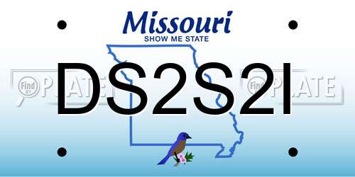 DS2S2I Missouri License Plate