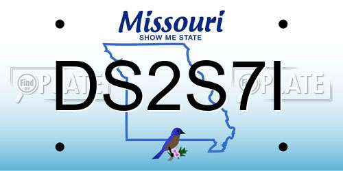 DS2S7I Missouri License Plate