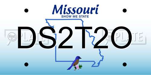 DS2T2O Missouri License Plate