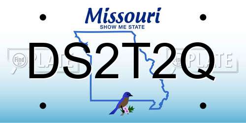 DS2T2Q Missouri License Plate