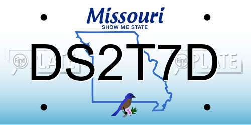 DS2T7D Missouri License Plate