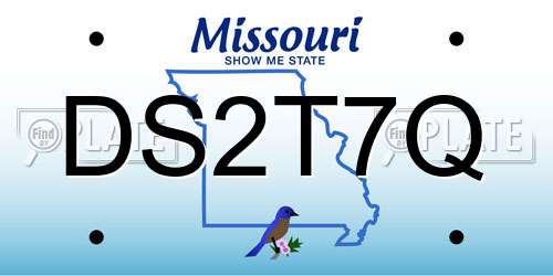 DS2T7Q Missouri License Plate