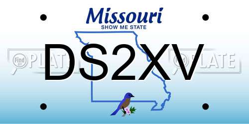 DS2XV Missouri License Plate