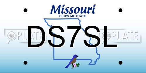 DS7SL Missouri License Plate