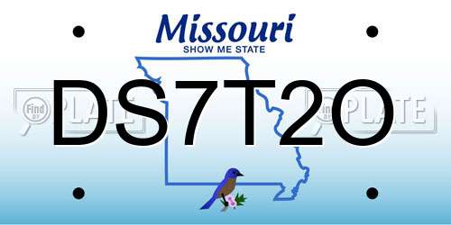 DS7T2O Missouri License Plate