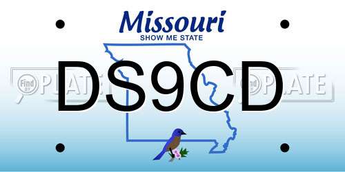 DS9CD Missouri License Plate