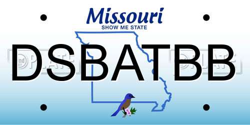DSBATBB Missouri License Plate