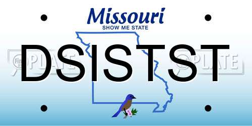DSISTST Missouri License Plate