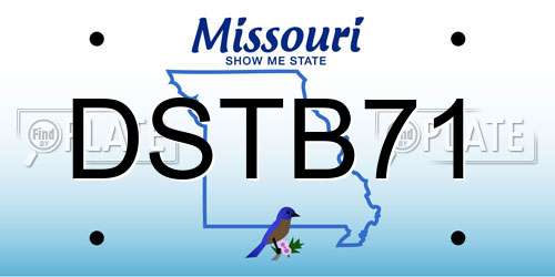 DSTB71 Missouri License Plate