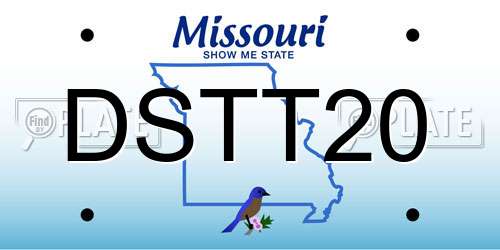 DSTT20 Missouri License Plate