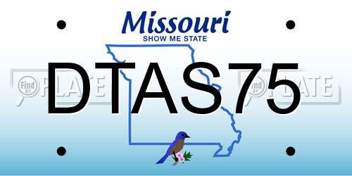 DTAS75 Missouri License Plate