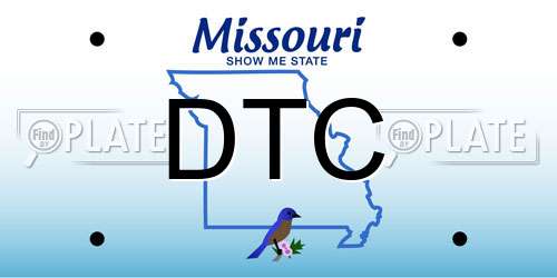DTC Missouri License Plate