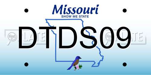 DTDS09 Missouri License Plate