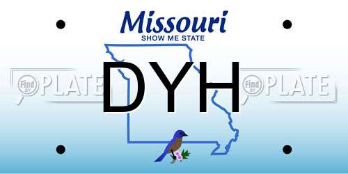 DYH Missouri License Plate