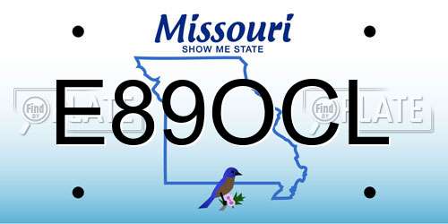 E89OCL Missouri License Plate