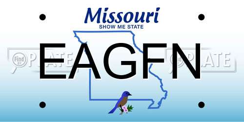 EAGFN Missouri License Plate