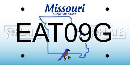 EAT09G Missouri License Plate