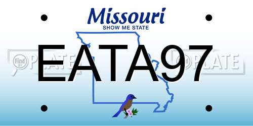 EATA97 Missouri License Plate