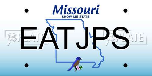 EATJPS Missouri License Plate