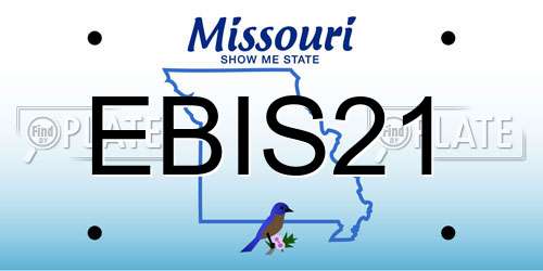 EBIS21 Missouri License Plate