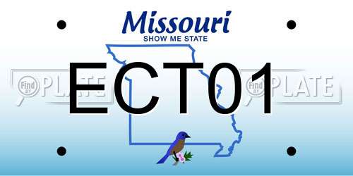 ECT01 Missouri License Plate