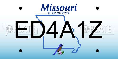 ED4A1Z Missouri License Plate