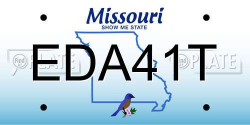 EDA41T Missouri License Plate