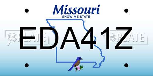 EDA41Z Missouri License Plate