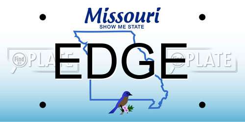 EDGE Missouri License Plate