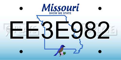 EE3E982 Missouri License Plate