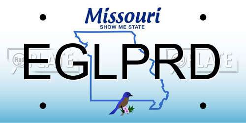 EGLPRD Missouri License Plate