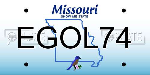 EGOL74 Missouri License Plate