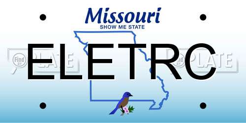 ELETRC Missouri License Plate