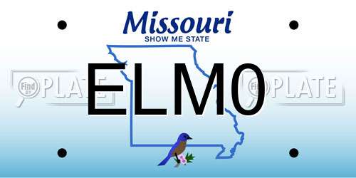 ELM0 Missouri License Plate