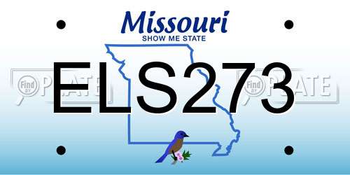 ELS273 Missouri License Plate