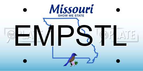 EMPSTL Missouri License Plate