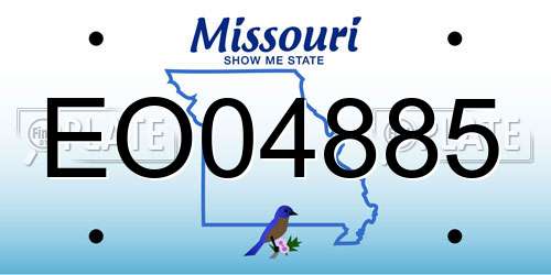 EO04885 Missouri License Plate